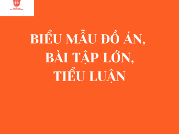 Mẫu đồ án, bài tập lớn, tiểu luận